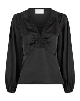 Neo Noir Istana Heavy Sateen Blouse